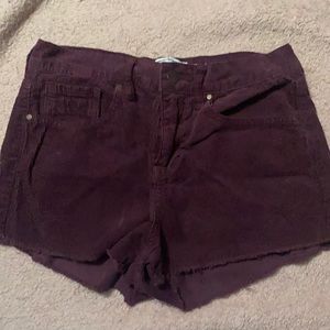 Kendall and Kylie corduroy shorts